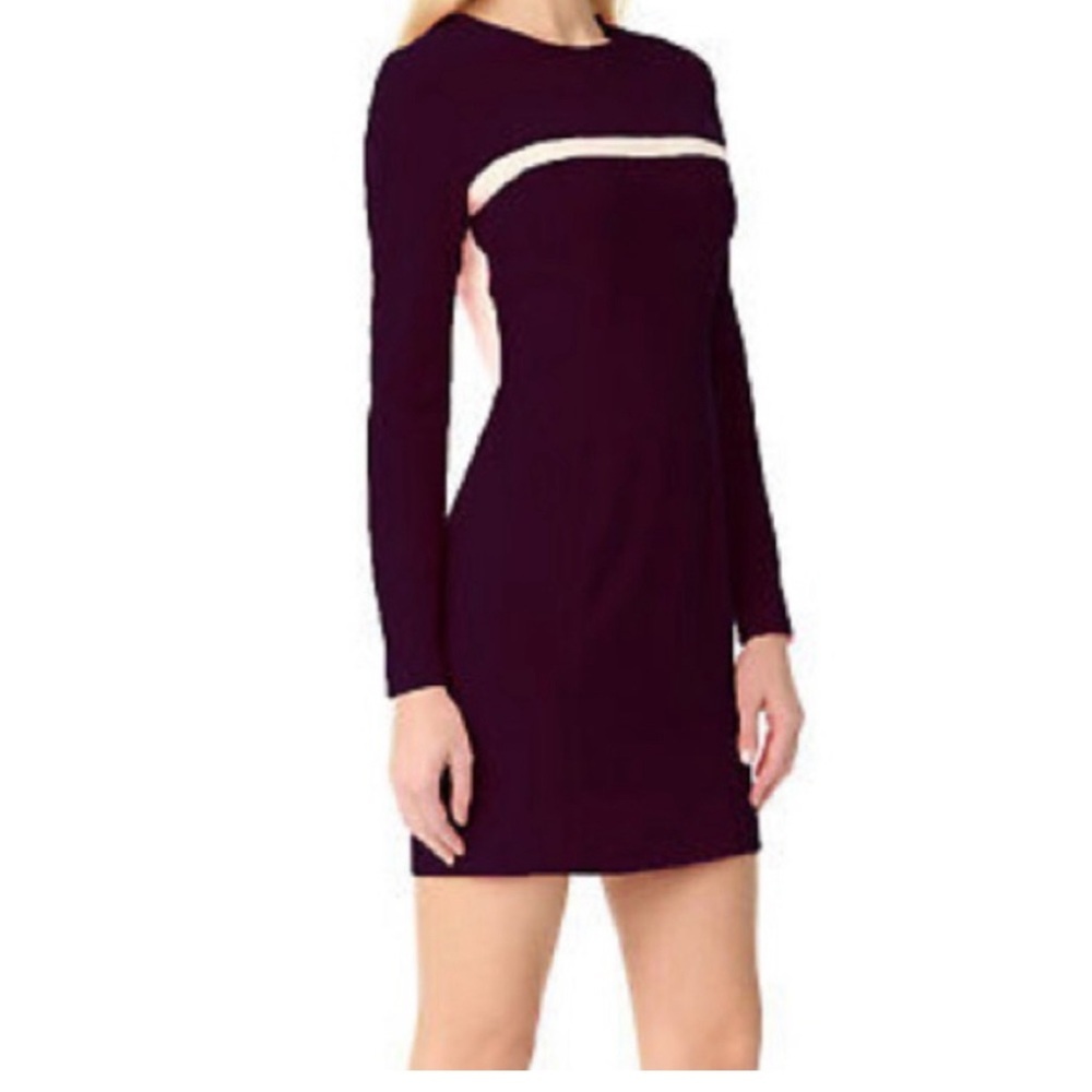 Black Halo Perkin Colorblock Mini Dress 8 NWT